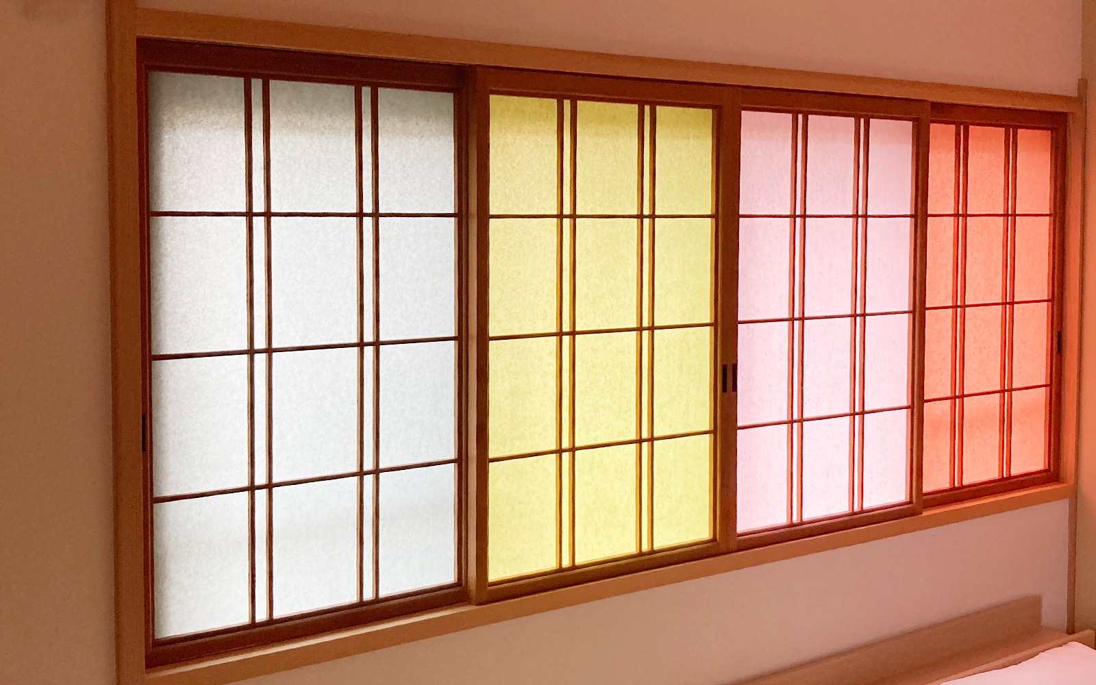 障子貼替の施工例