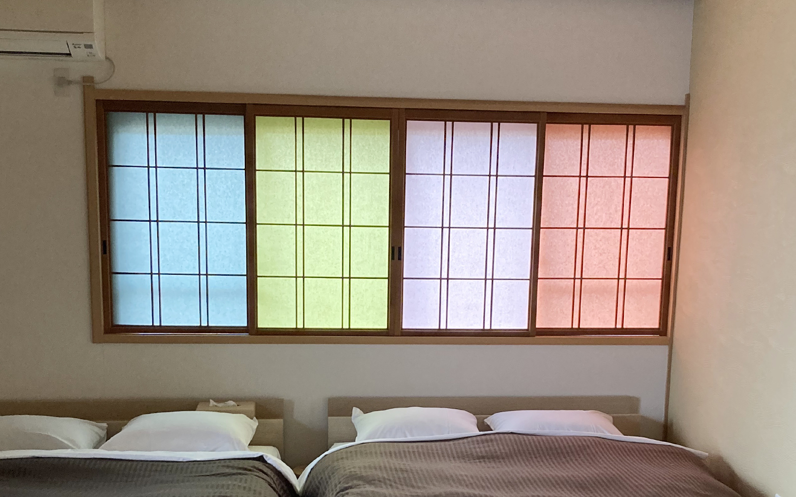 障子貼替の施工例
